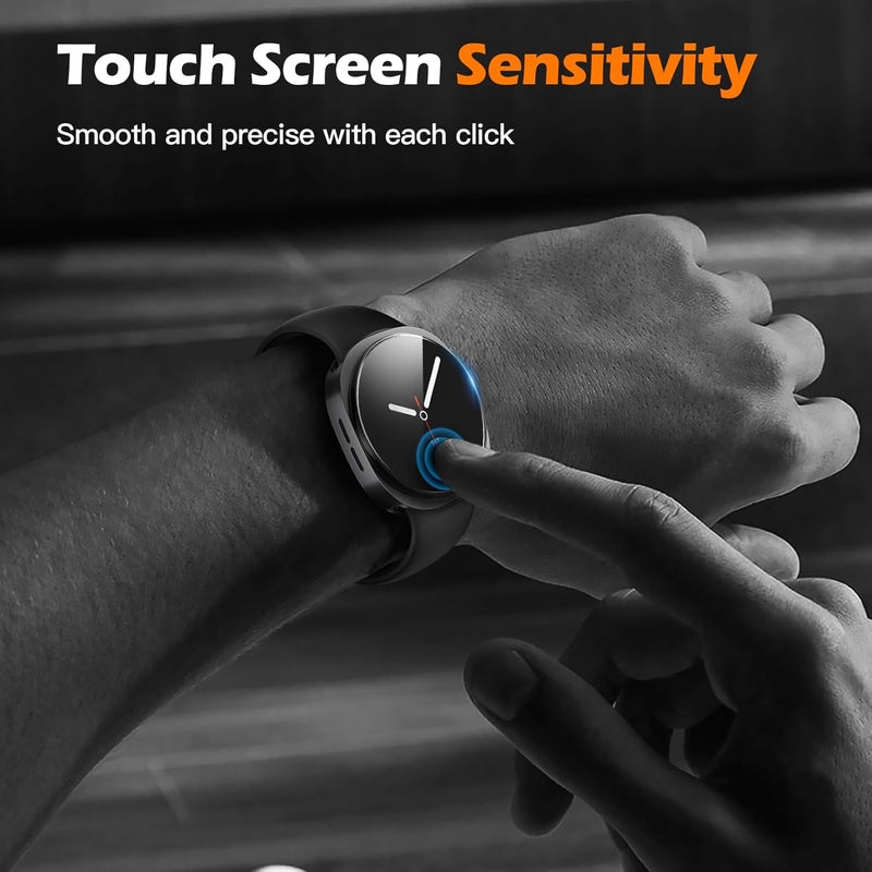 Misxi [3-Pack Tempered Glass Screen Protector with Auto Alignment Tool Kit, Compatible with Samsung Galaxy Watch 8 40mm, Lightweight Ultra-Thin Shockproof Protection for Galaxy Watch8, Clear - Image 3